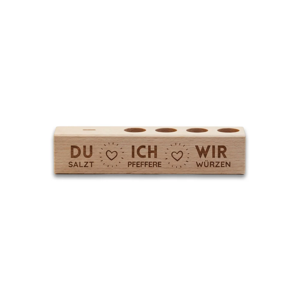 4er Gewürzständer Du Salzt Ich Pfeffere Wir Würzen